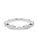 Marquise and Rose Cut Diamond Wedding Band by Allure